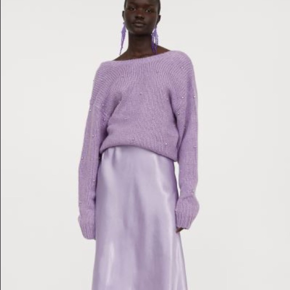 Light Purple Knit Sweater